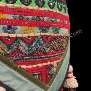 Spruce tasseled hip scarf from The Nawaar Marketplace at www.TribeNawaar.com (detail)