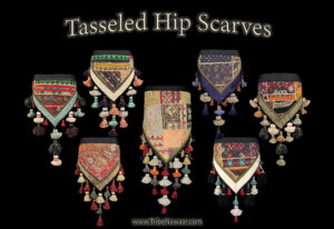 handmade tasseled hip scarves from The Nawaar Marketplace at www.TribeNawaar.com