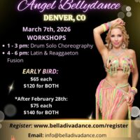Angel BellyDance in Denver with Nawaar Marketplace vending.