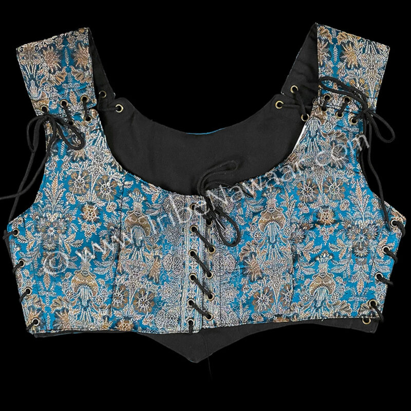 Atlantis Blue Corseted Bodice #1, Medium