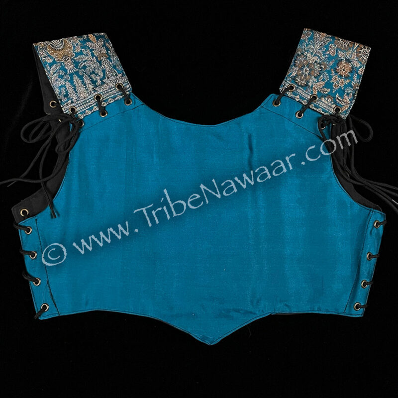 Atlantis Blue Corseted Bodice #1, Medium