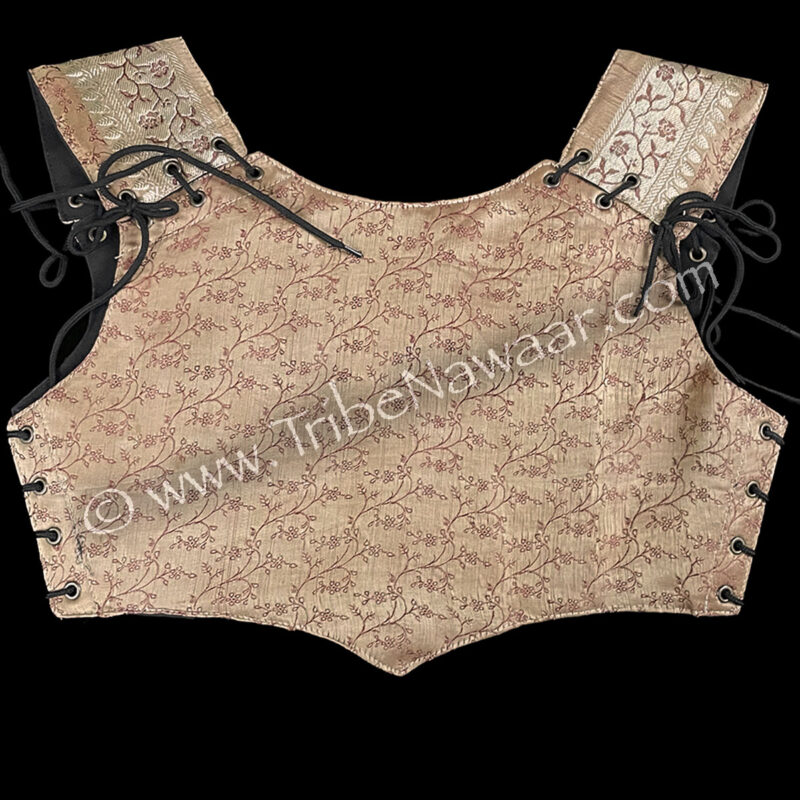 Vintage Blush Corseted Bodice, Small