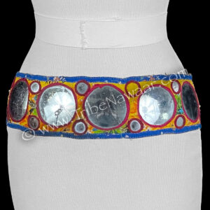 XL Round Banjara Mirror Belt for belly dance costume available from The Nawaar Marketplace at www.TribeNawaar.com 