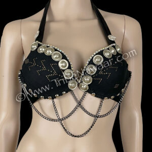 Black Assuit Bra With Embellishments (Consignment momcc1-42)