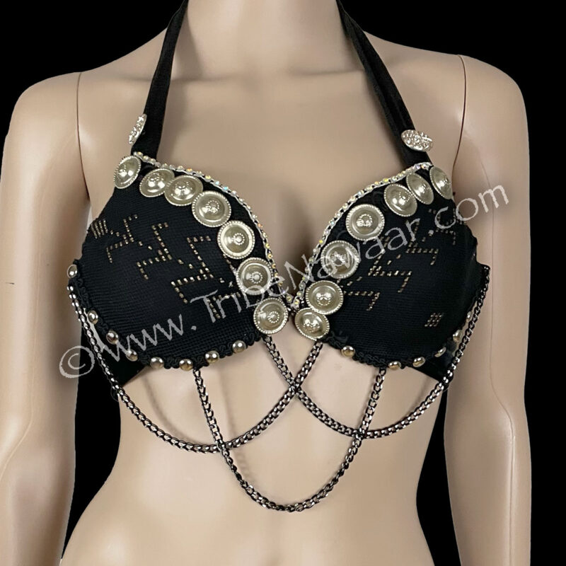 Black Assuit Bra With Embellishments (Consignment momcc1-42)