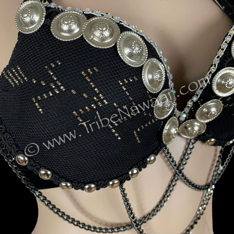 Black Assuit Bra With Embellishments (Consignment momcc1-42)