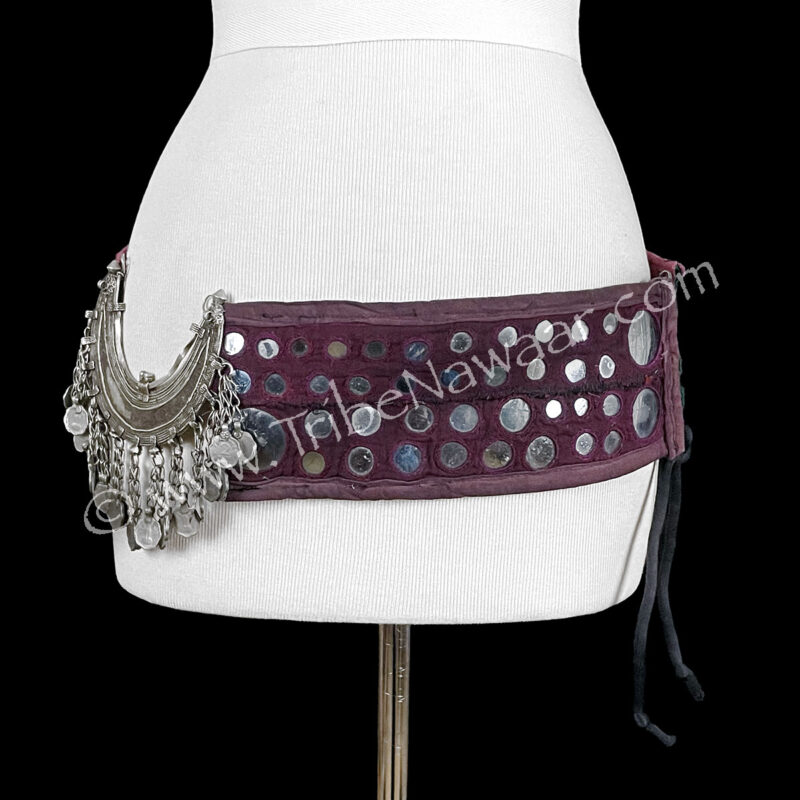Vintage Banjara Mirrored Fusion Belly Dance Belt (Consignment spgora202510)