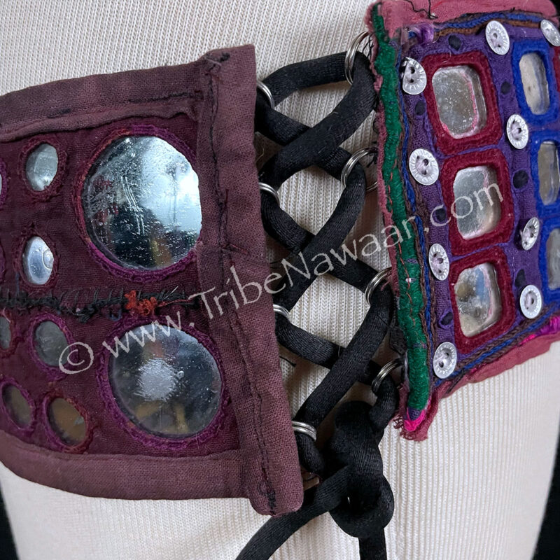 Vintage Banjara Mirrored Fusion Belly Dance Belt (Consignment spgora202510)