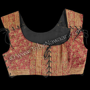 Gilded Crimson Corseted Bodice #1, XXL