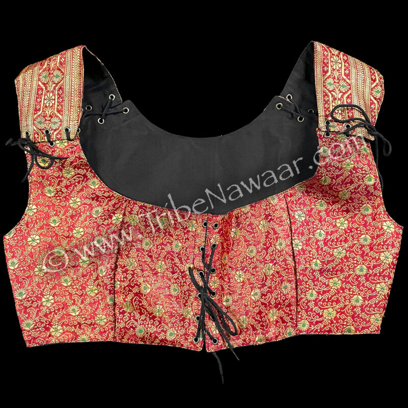 Gilded Crimson Corseted Bodice #5, XXL