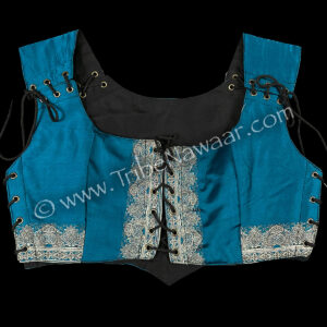 Jewel Blue Corseted Bodice, Medium