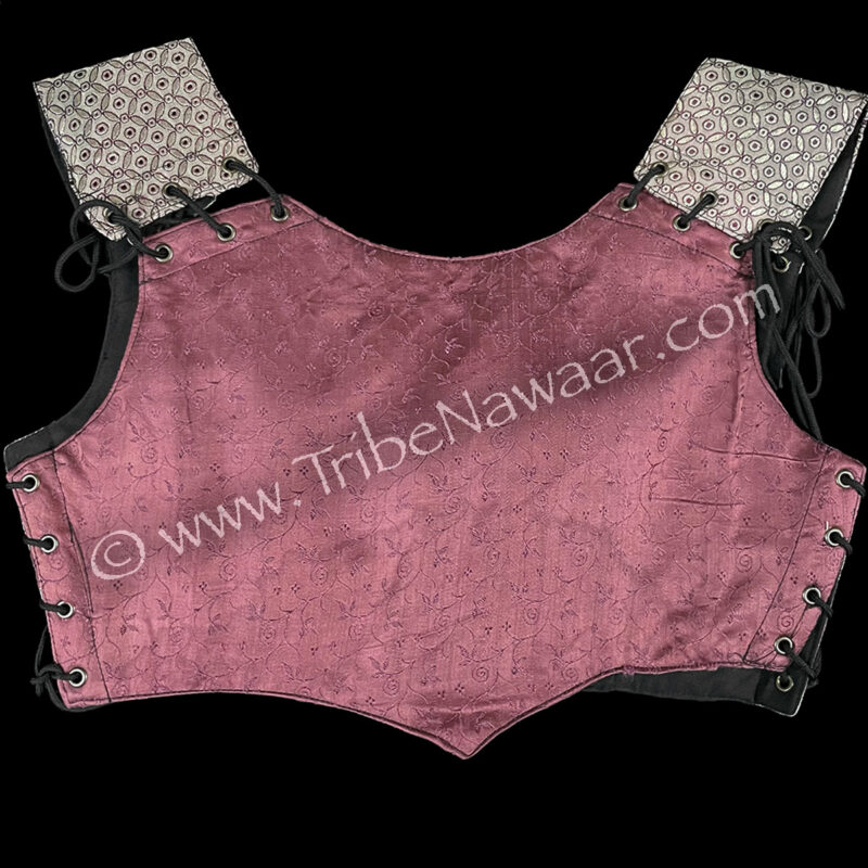 Mauve Paisley Corseted Bodice, Medium