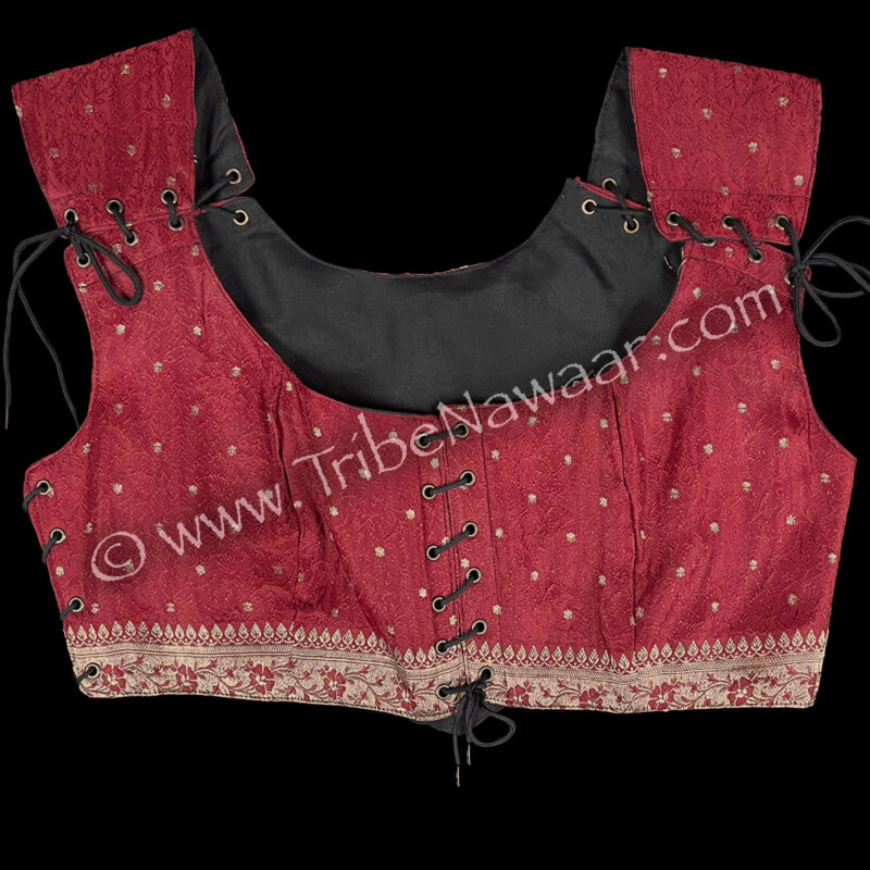 Regal Red Corseted Bodice, XL