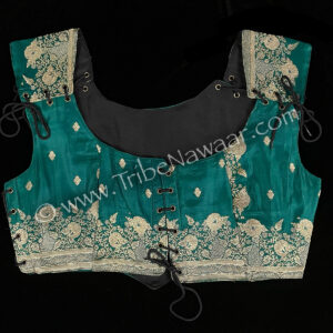 Teal Corseted Bodice, XL