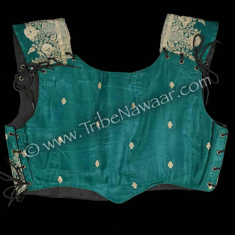 Teal Corseted Bodice, XL