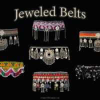 Jeweled belly dance belts -for belly dance costumes, festival wear and more- available from The Nawaar Marketplace at www.TribeNawaar.com
