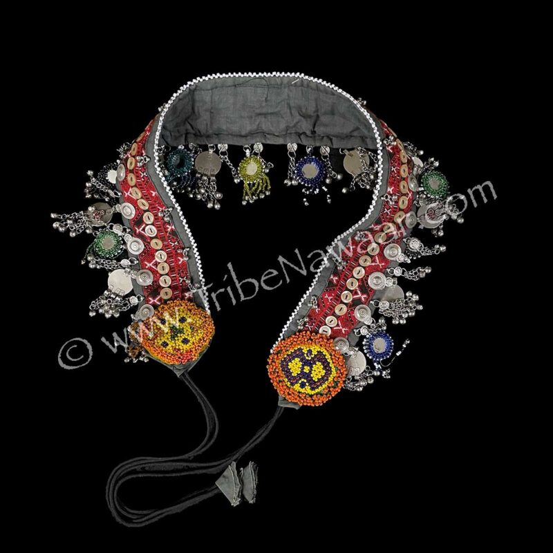 Balachi Belt With Beaded Mirrors (Consignment kgmc1-40)