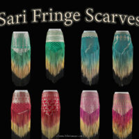 Sari Fringe Scarves- eco chic up-cycled belly dance hip wrap available at the Nawaar Marketplace at www.TribeNawaar.com