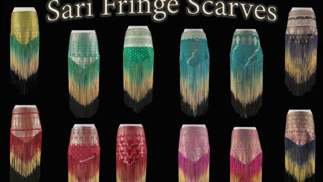 Sari Fringe Scarves- eco chic up-cycled belly dance hip wrap available at the Nawaar Marketplace at www.TribeNawaar.com