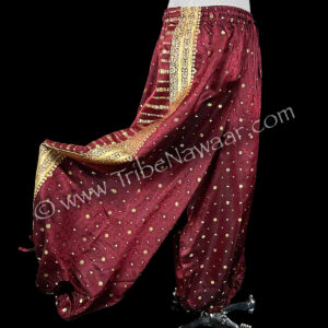 Gilded Oxblood Sariloons