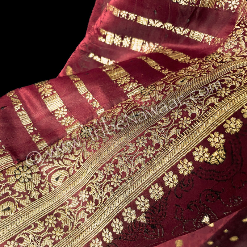 Gilded Oxblood Sariloons