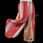 Sparkling Blush Sariloons - eco chic upcycled belly dance pants (aka pantaloons or harem pants) available at the Nawaar Marketplace at www.TribeNawaar.com