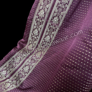 Vintage Purple Sariloons - eco chic upcycled belly dance pants (aka pantaloons or harem pants) available at the Nawaar Marketplace at www.TribeNawaar.com (detail)