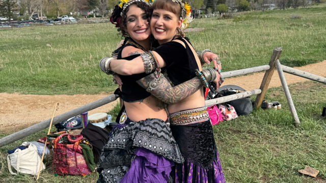 Steph & Jennifer from the Nawaar Dance Company- Join us for weekly belly dance classes in Boulder, Colorado! www.TribeNawaar.com