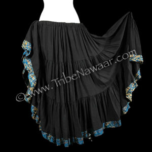 Blue Paisley Spinning Skirt (Consignment chcrai2-21)