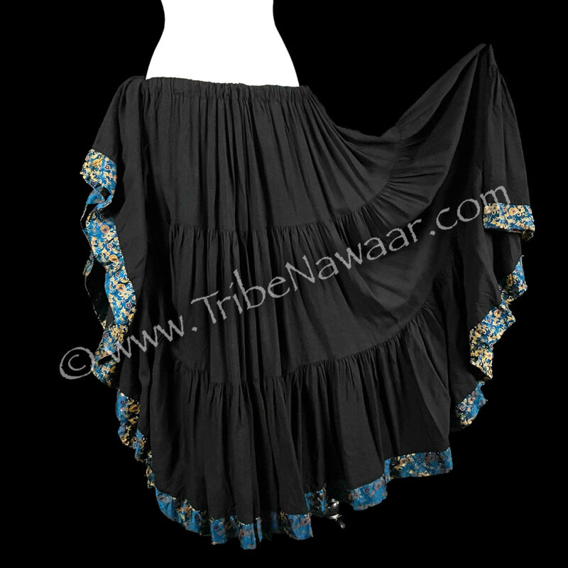 Blue Paisley Spinning Skirt (Consignment chcrai2-21)