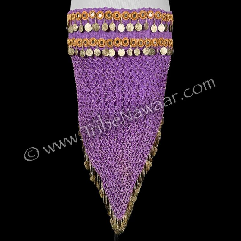 Lavender & Gold Athena Hip Scarf (Consignment lunor1-44)