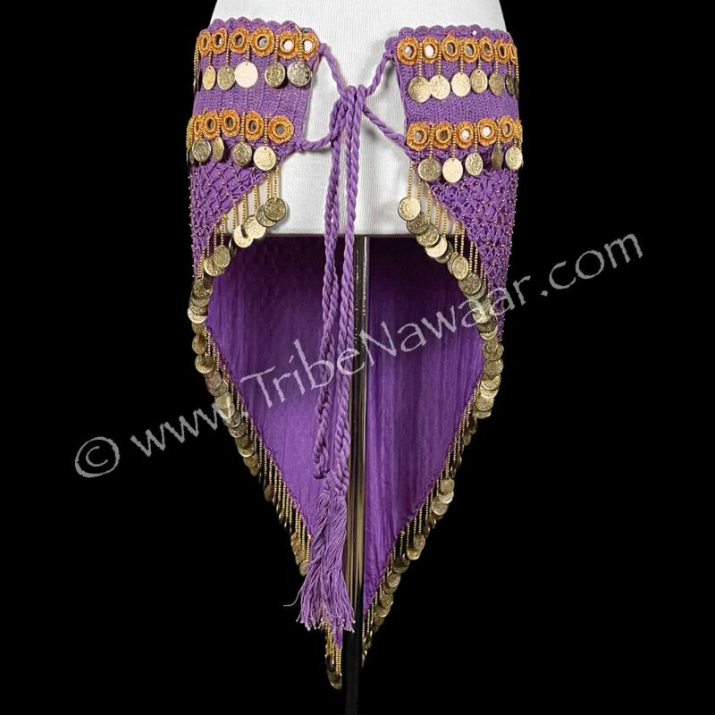 Lavender & Gold Athena Hip Scarf (Consignment lunor1-44)