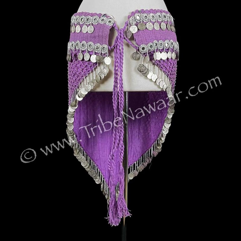 Lavender & Silver Athena Hip Scarf (Consignment lunor1-74)