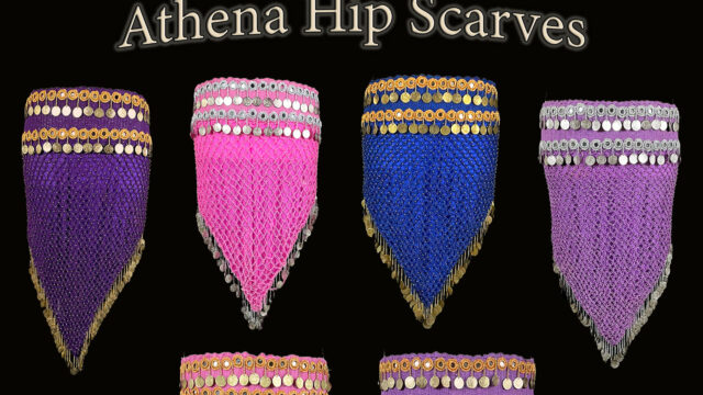 Athena Belly Dance Hip Scarves available on consignment from The Nawaar Marketplace at www.TribeNawaar.com
