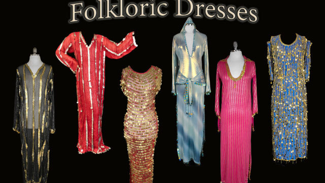 Belly dance folkloric dresses from The Nawaar Marketplace at www.TribeNawaar.com