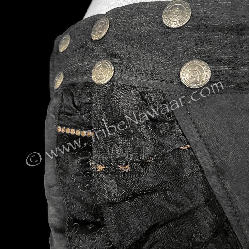 Black Ruffle Wrap Skirt (Consignment cstr15-48)