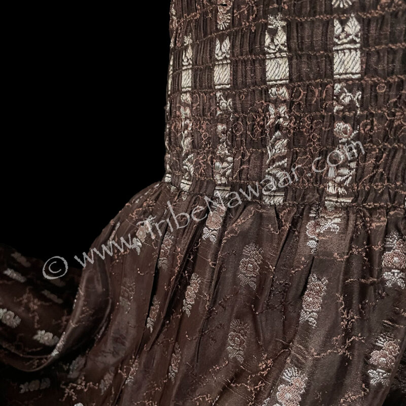 Brown Sari Palazzo Pants (Consignment cstr15-69)