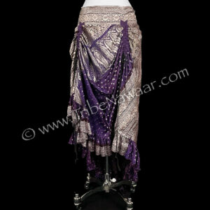 Royal Purple Sari Saloon Skirt (Consignment olnat4-12)
