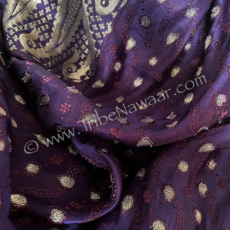 Royal Purple Sari Saloon Skirt (Consignment olnat4-12)