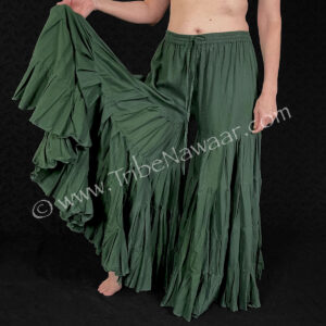 Green Tiered Pants (Consignment cstr15-75)