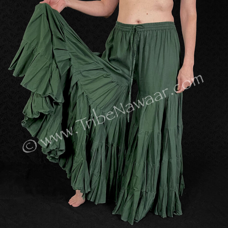 Green Tiered Pants (Consignment cstr15-75)