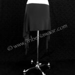 Rose Harden's black rosehips skirt for fusion belly dance skirt available from the Nawaar Marketplace at www.TribeNawaar.com