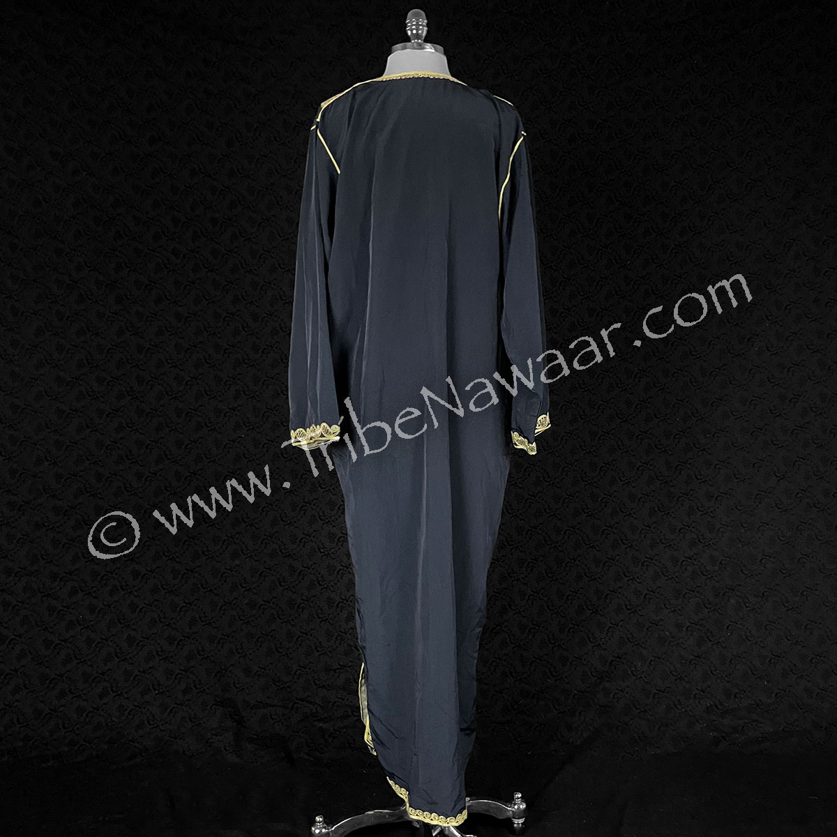 Navy Tunic With Pale Gold Accents (Consignment spegor260722)