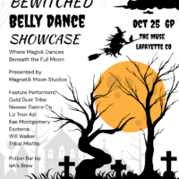 Bewitched Belly Dance Showcase at the Muse Performance Space in Lafayette, Co