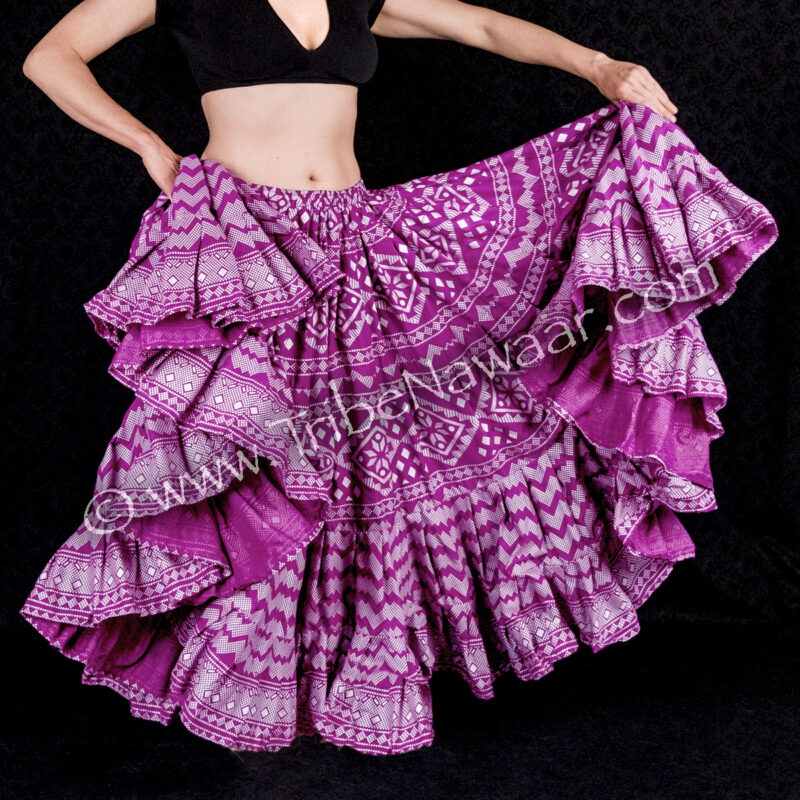 Vibrant Fuchsia Assuit Skirt