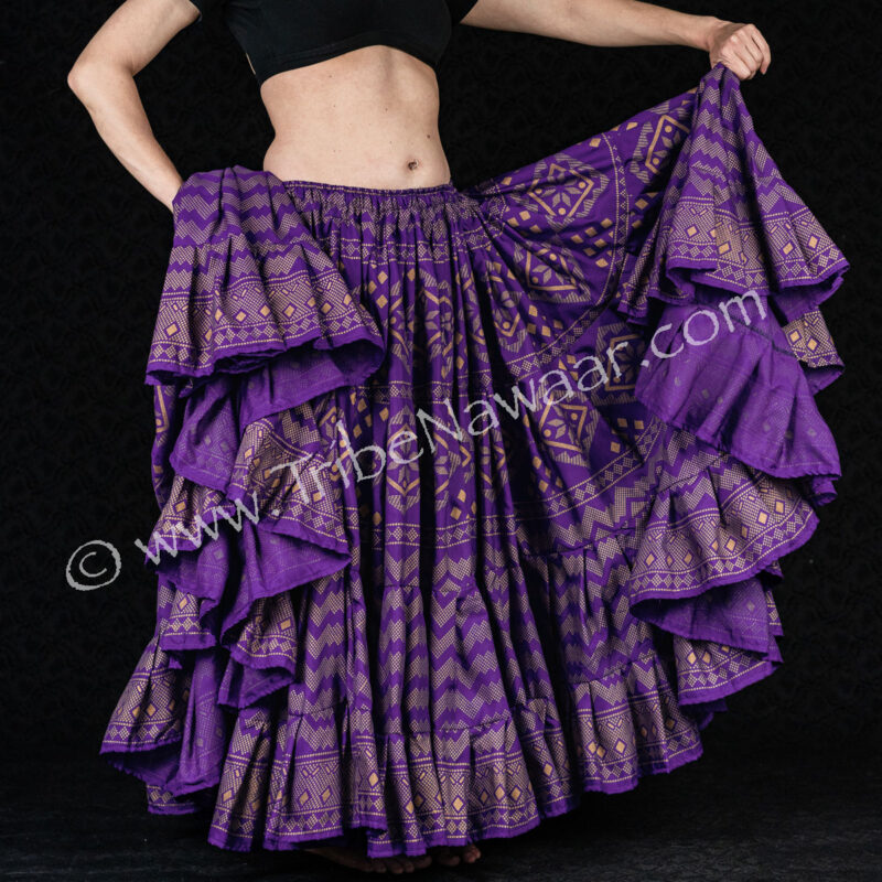 Violet & Gold Assuit Skirt