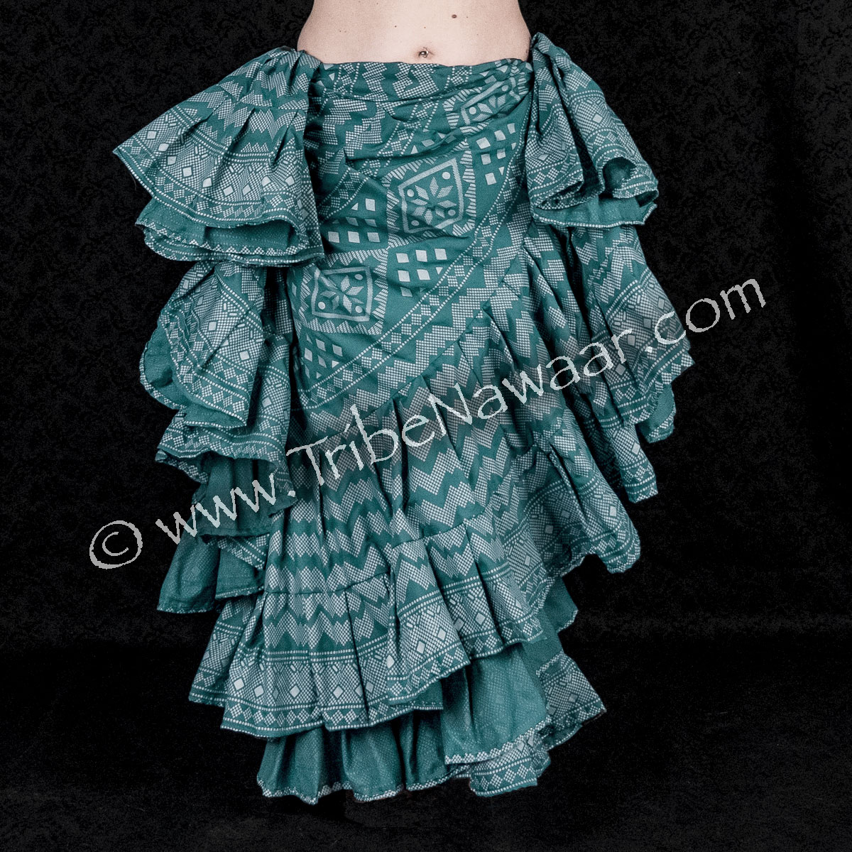 Soft Teal Assuit Skirt