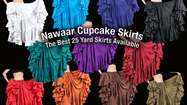 Nawaar Marketplace's 25 Yard Cupcake Skirts- There's no skimping on yardage or quality with our exclusive line of full bodied skirts. These fabulous 25 yard skirts are not available anywhere else! Guaranteed to be the most luscious and fluffy. See all options and learn more at www.TribeNawaar.com