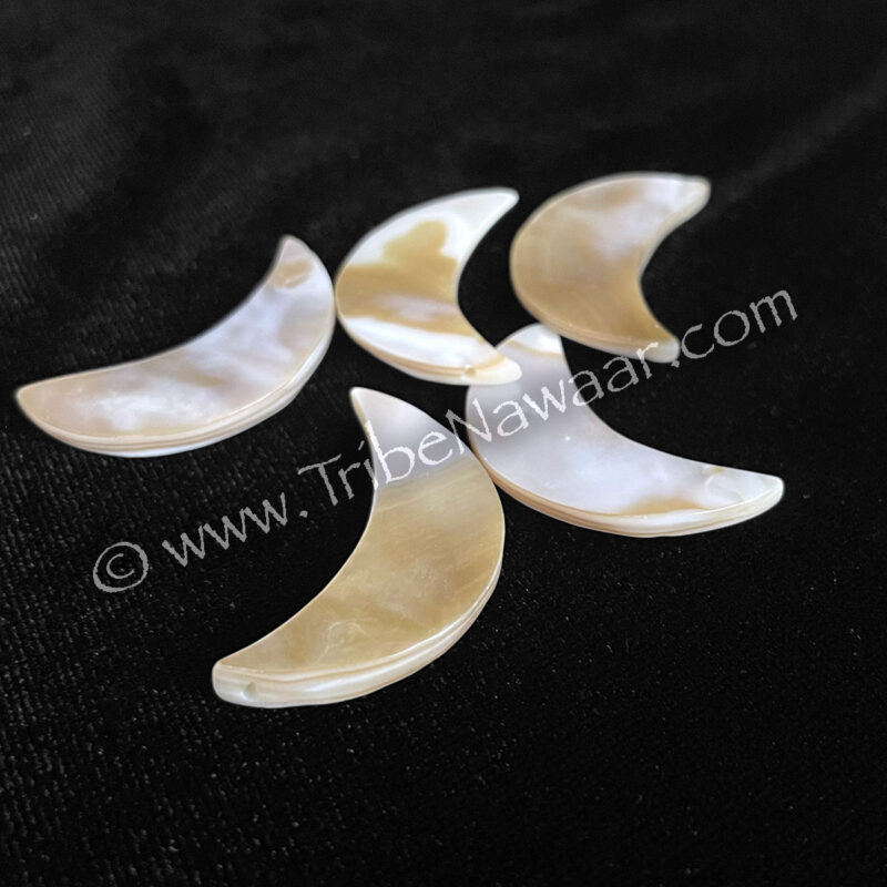 Shell Moon Beads (Consignment kahar3-60)