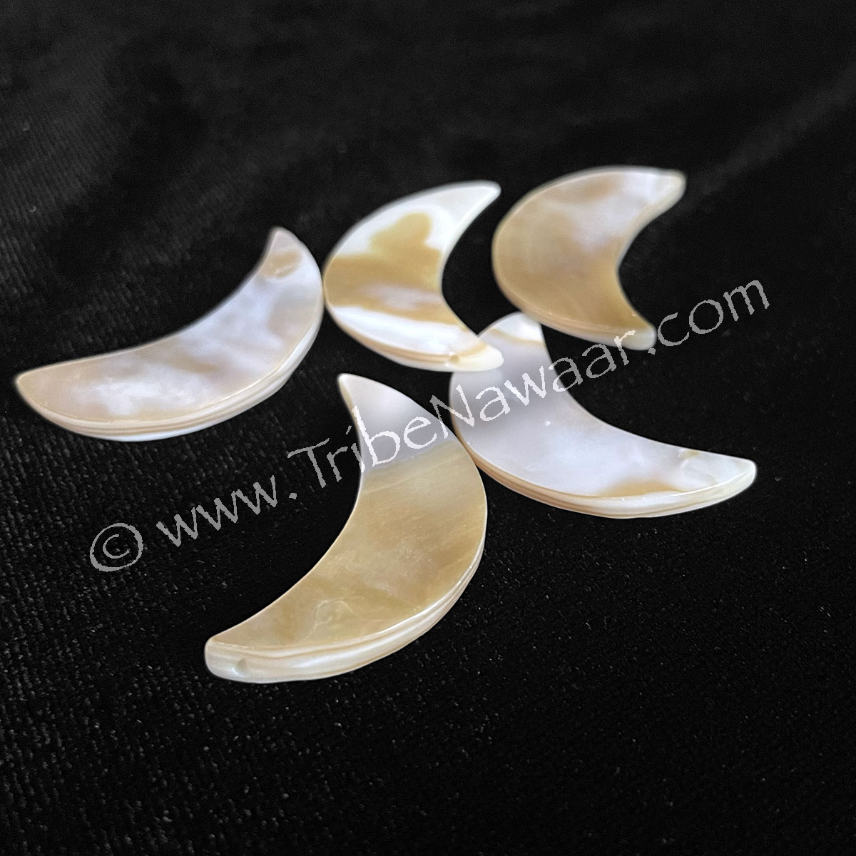 Shell Moon Beads (Consignment kahar3-60)